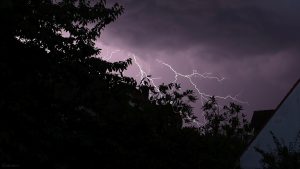 Blitze während Gewitter am 26. Juni 2024