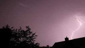 Blitze während Gewitter am 26. Juni 2024