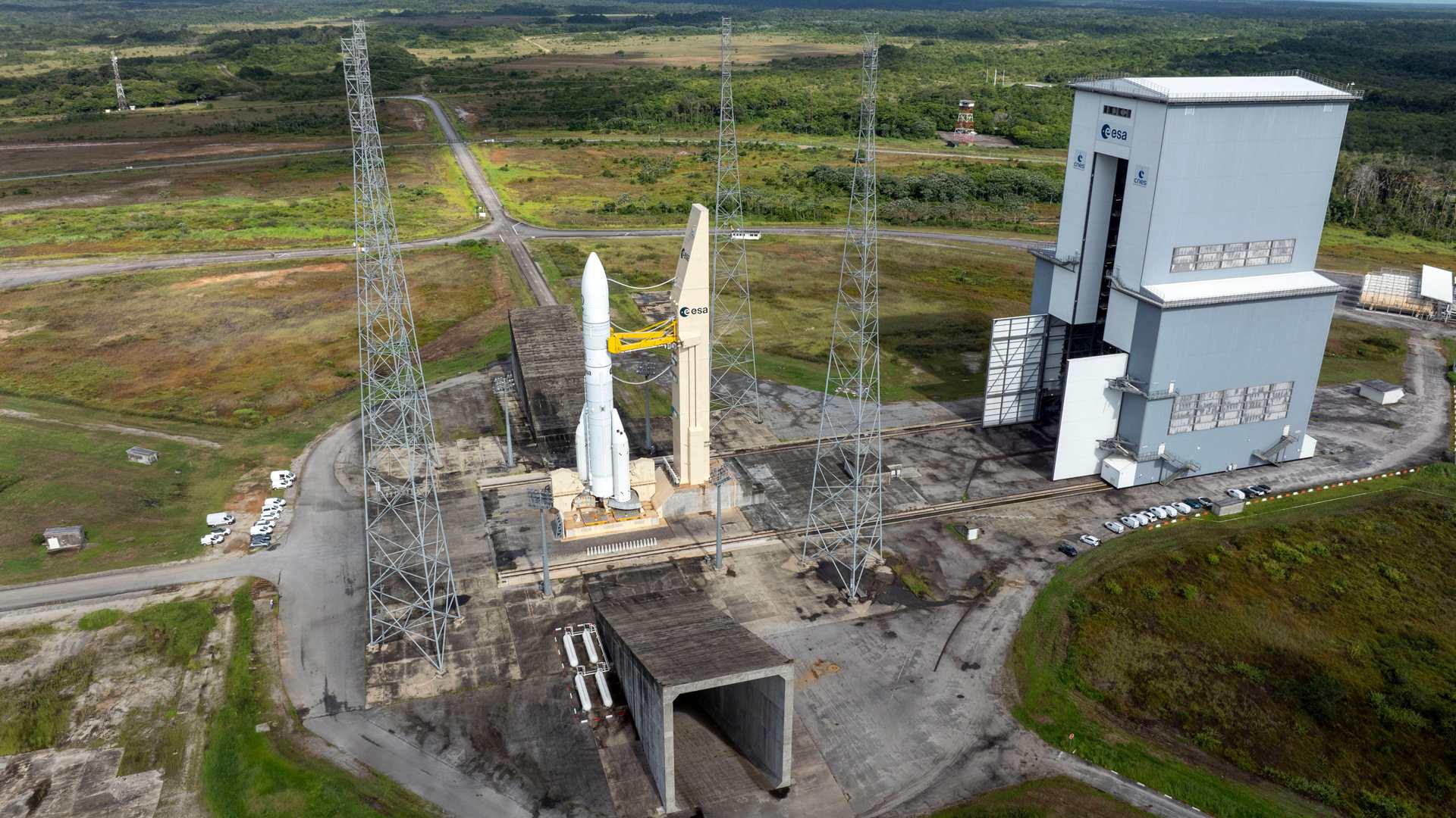 Die Ariane 6 vor dem Start